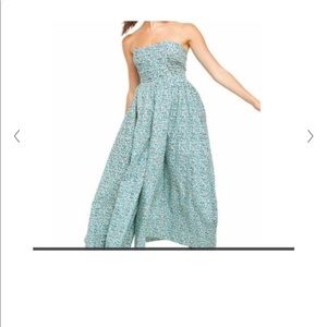 Free People Mustang Strapless Jumpsuit